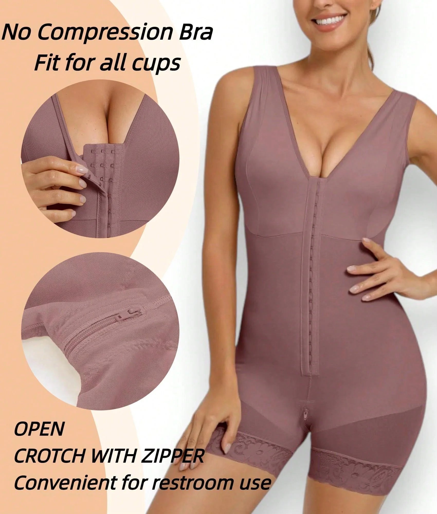 Fajas Colombianas Shapewear for Women Tummy Control Post Surgery Full Body Shaper Butt Lifter with Zipper Crotch Skimsbodysuits Solleonnewfajascurve Elegant Figure Fajas Melibelt Bodysuitfajashaper