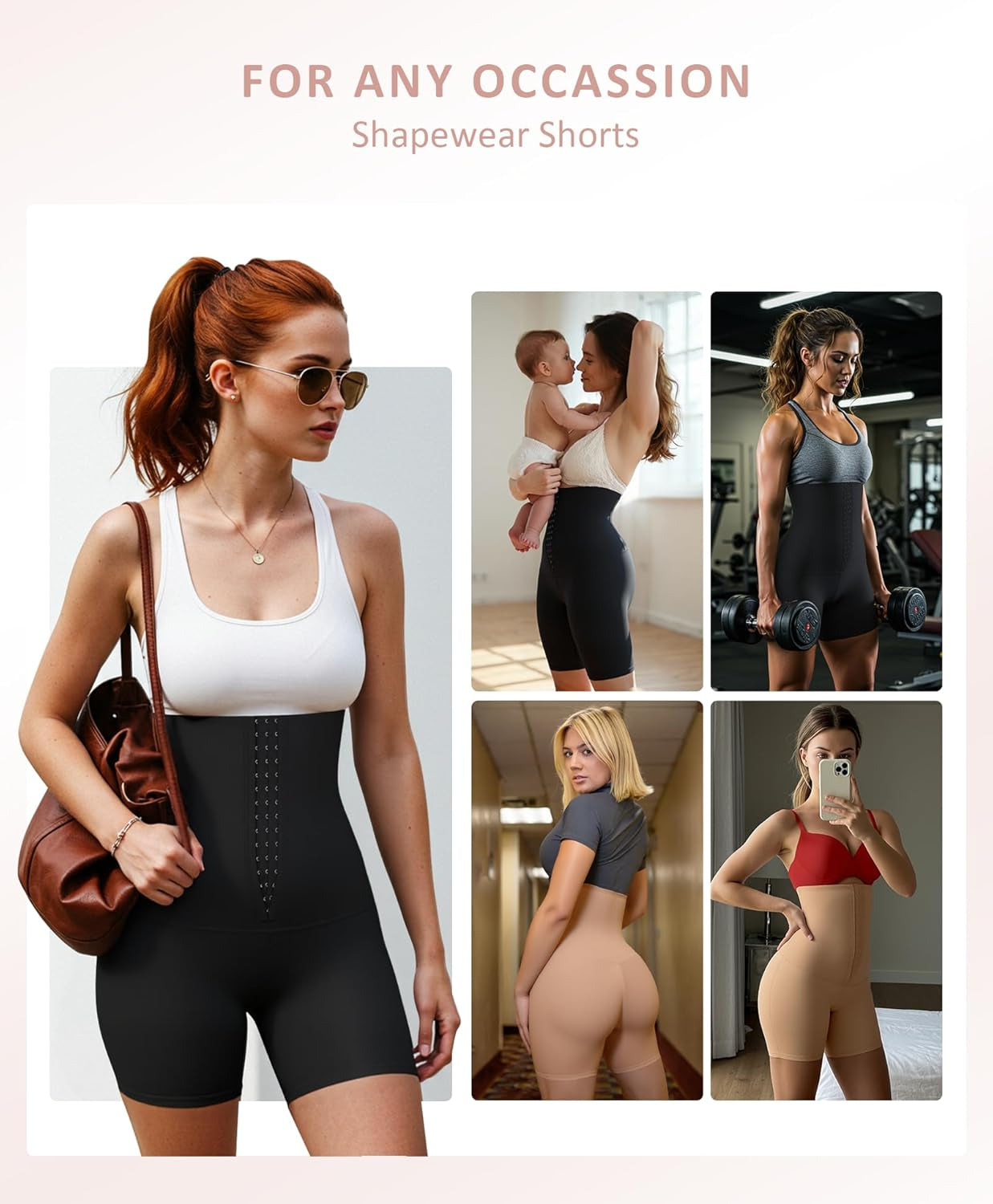 Shapewear for Women Tummy Control High Waist Body Shaper Shorts Waist Trainer Girdle Thigh Slimming Panties