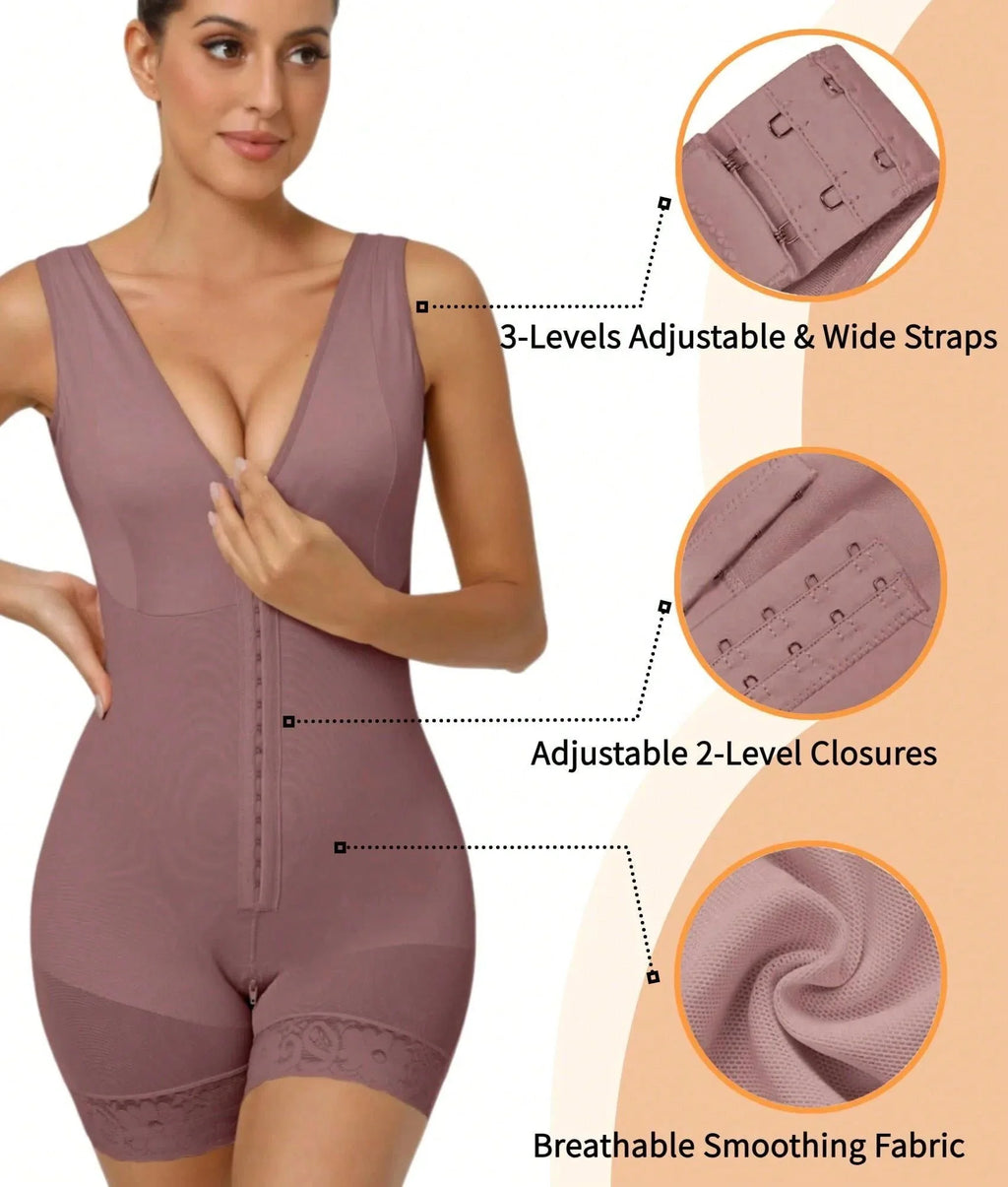 Fajas Colombianas Shapewear for Women Tummy Control Post Surgery Full Body Shaper Butt Lifter with Zipper Crotch Skimsbodysuits Solleonnewfajascurve Elegant Figure Fajas Melibelt Bodysuitfajashaper